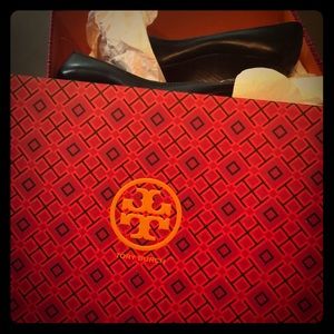 Tory Bruch Sophie Wedge - black leather